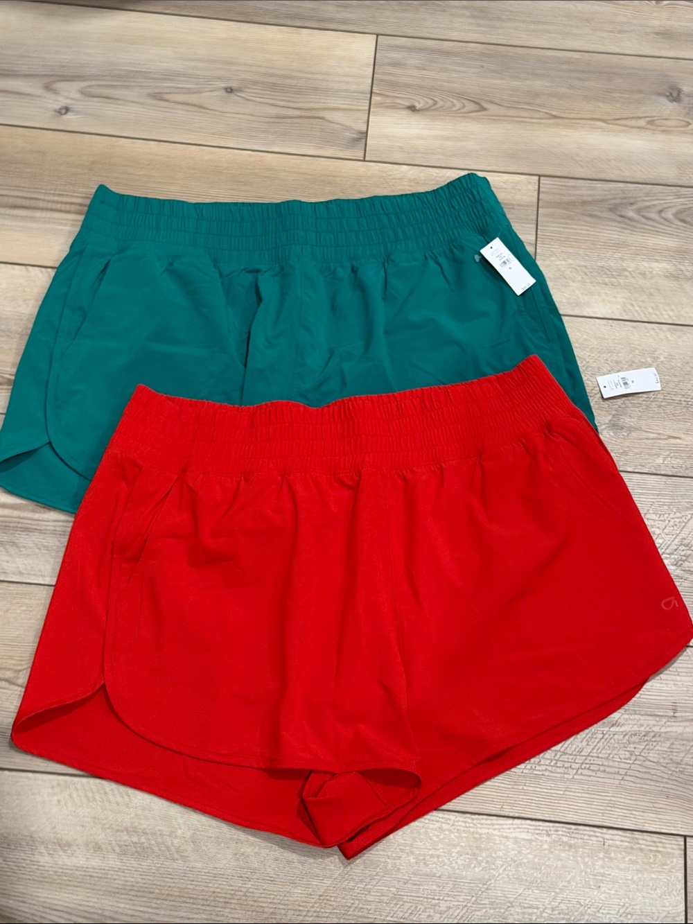 Gap Athletic Drawstring Shorts - Teal & Red